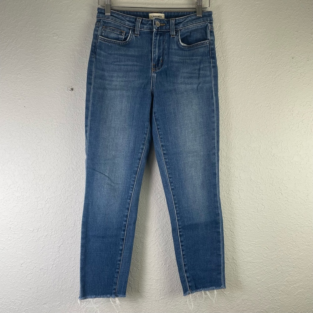 L'AGENCE El Matador‎ Slim High Rise Frayed Jean